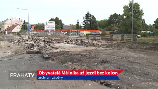 Obyvatelé Mělníka už jezdí bez kolon