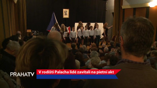 V rodišti Palacha lidé zavítali na pietní akt 