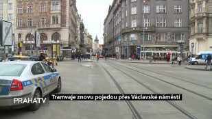 Tramvaje znovu pojedou přes Václavské náměstí