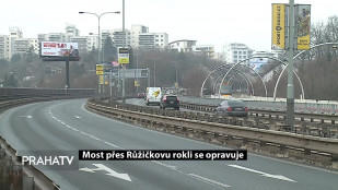 Most přes Růžičkovu rokli se opravuje