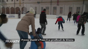 Provoz kluzišť v Praze 8 se prodlouží do března