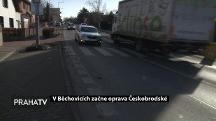V Běchovicích začne oprava Českobrodské 
