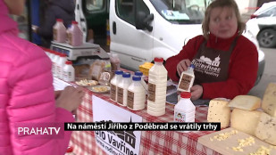 Na náměstí Jiřího z Poděbrad se vrátily trhy