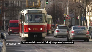 Vinohradskou ulici čekají dopravní omezení