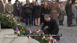 Praha si připomněla vpád německých vojsk