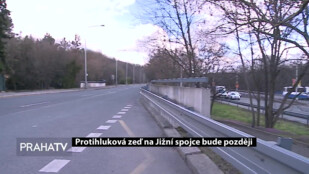 Protihluková zeď na Jižní spojce bude později