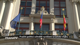 Pražští politici schválili vyvěšení izraelské vlajky