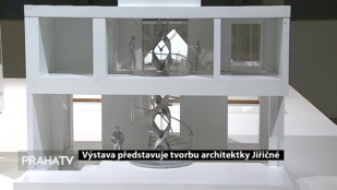 Výstava představuje tvorbu architektky Jiřičné