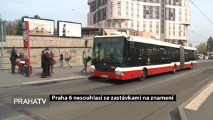 Praha 6 nesouhlasí se zastávkami na znamení