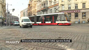 Strossmayerovo náměstí čeká oprava kolejí