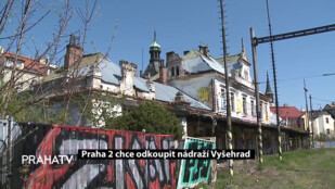 Praha 2 chce odkoupit nádraží Vyšehrad