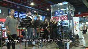 Stanice metra se proměnily v koncertní pódia
