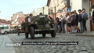 Historickou částí Prahy projel Konvoj svobody