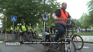 Cyklisté zahájili sezónu jízdou po Praze