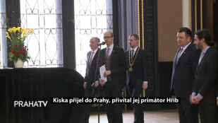 Kiska přijel do Prahy, přivítal jej primátor Hřib