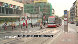 Praha zkouší ekologické zastávky