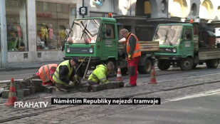 Náměstím Republiky nejezdí tramvaje