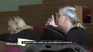 Známé tváře četly na netradičních místech