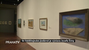 Ve Valdštejnské jízdárně je výstava Josefa Šímy