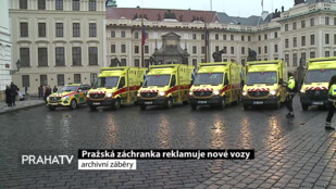 Pražská záchranka reklamuje nové vozy