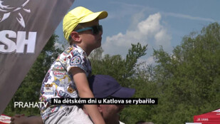 Na dětském dni u Katlova se rybařilo