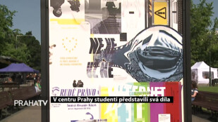 V centru Prahy studenti představili svá díla