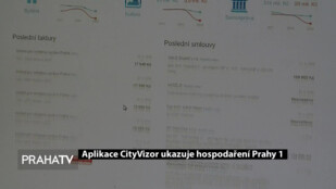 Aplikace CityVizor ukazuje hospodaření Prahy 1