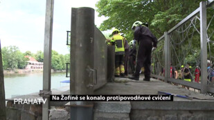 Na Žofíně proběhlo protipovodňové cvičení