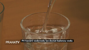 Při havárii vodovodu lze dostat balenou vodu