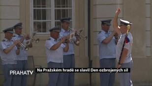 Na Pražském hradě se slavil Den ozbrojených sil