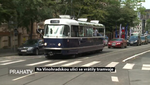 Na Vinohradskou ulici se vrátily tramvaje