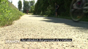 Žáci základních škol porovnali síly v triatlonu