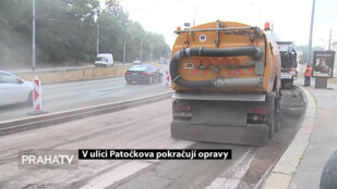 V ulici Patočkova pokračují opravy