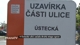 V Ústecké ulici začala druhá etapa oprav