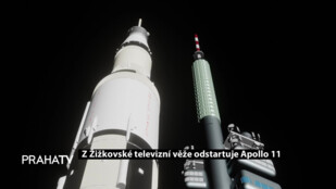 Z Žižkovské televizní věže odstartuje Apollo 11