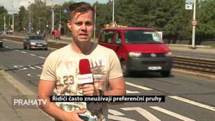 Řidiči často zneužívají preferenční pruhy