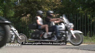 Prahou projela tisícovka motocyklů