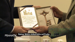 Rainer Weiss získal klíče od Prahy