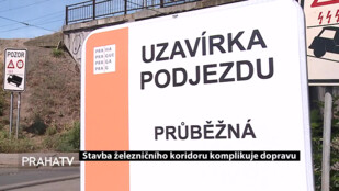 Stavba železničního koridoru komplikuje dopravu