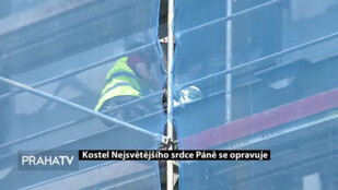 Kostel Nejsvětějšího srdce Páně se opravuje
