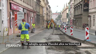 TSK zahájila opravu Vltavské ulice na Smíchově