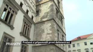 Pražané si připomněli první defenestraci