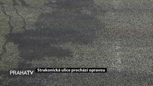 Strakonická ulice prochází opravou