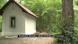 Studniční domek v oboře Hvězda září novotou