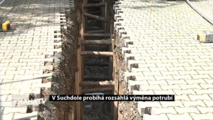 V Suchdole probíhá rozsáhlá výměna potrubí