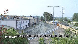 Střelmistr odstřelil střechu hloubětínské vozovny
