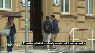 Primátor přivítal studenty smíchovské průmyslovky