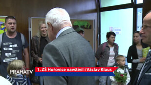 1. ZŠ Hořovice navštívil i Václav Klaus