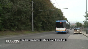 Dopravní podnik testuje nový trolejbus