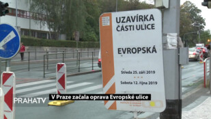V Praze začala oprava Evropské ulice